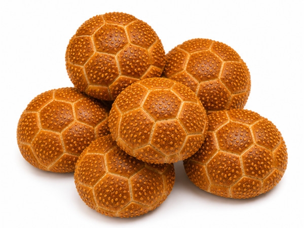 Brioche Voetbal Hamburgerbroodje&nbsp;zak van 6 stuks