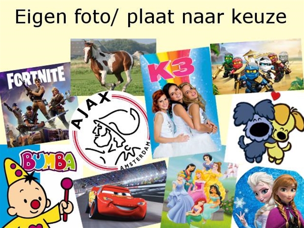 Losse foto/plaat voor op taart