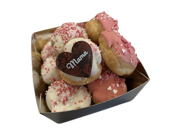 Mini moederdag slagroomsoesjes 10 stuks