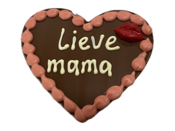 Moederdag hart met tekst