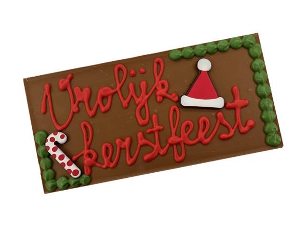 Kerst tekstreep melk